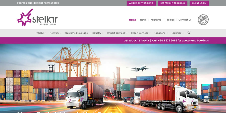 Stellar International homepage