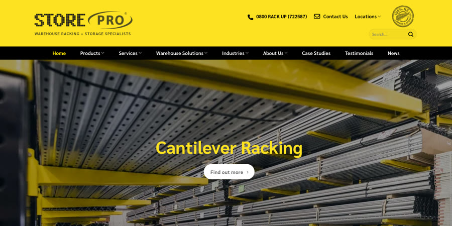 Storepro homepage